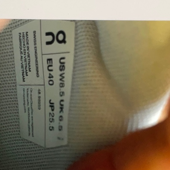 On Cloud Running Women's Athletic Shoes - White and Gray - Picture 5 of 5